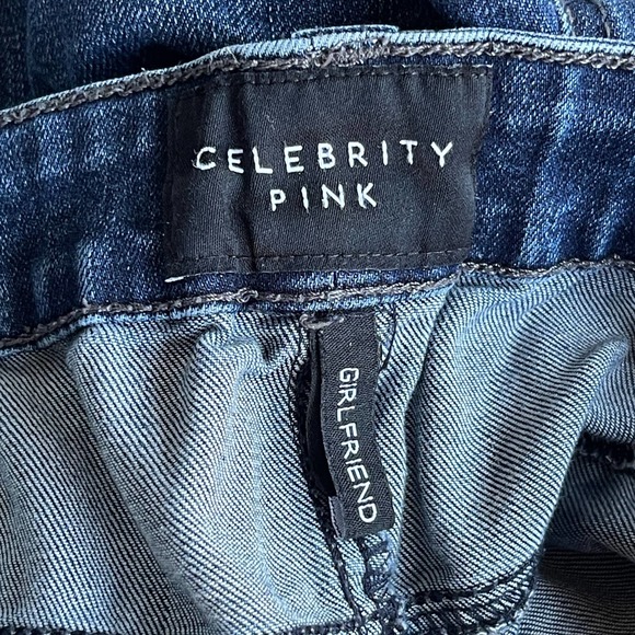 Celebrity Pink Jeans Womens Plus Size 16 Blue Distressed Girlfriend - Picture 3 of 10